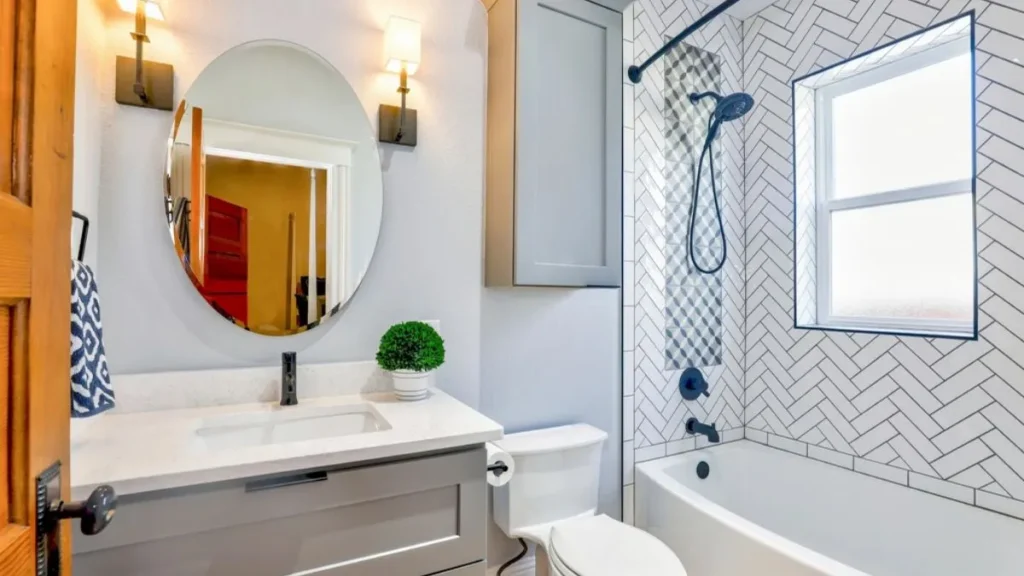 Small bright room showing how to make a small room look bigger
